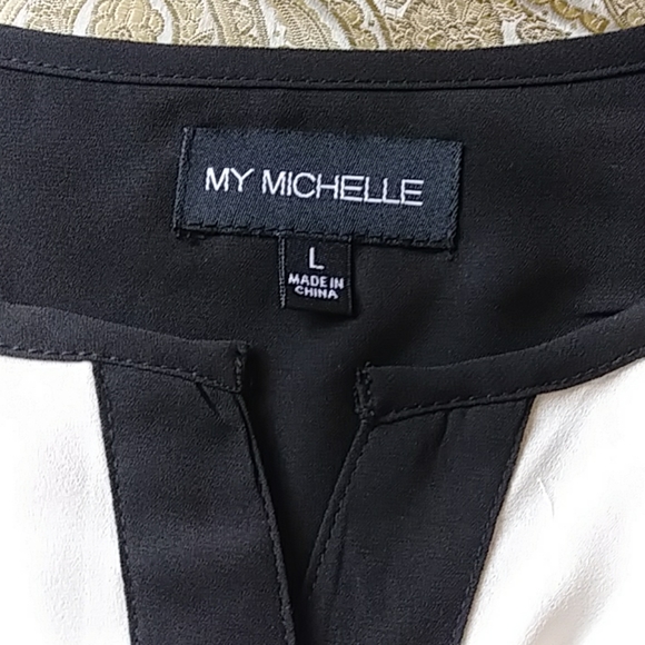 Black and ivory top - Picture 3 of 4